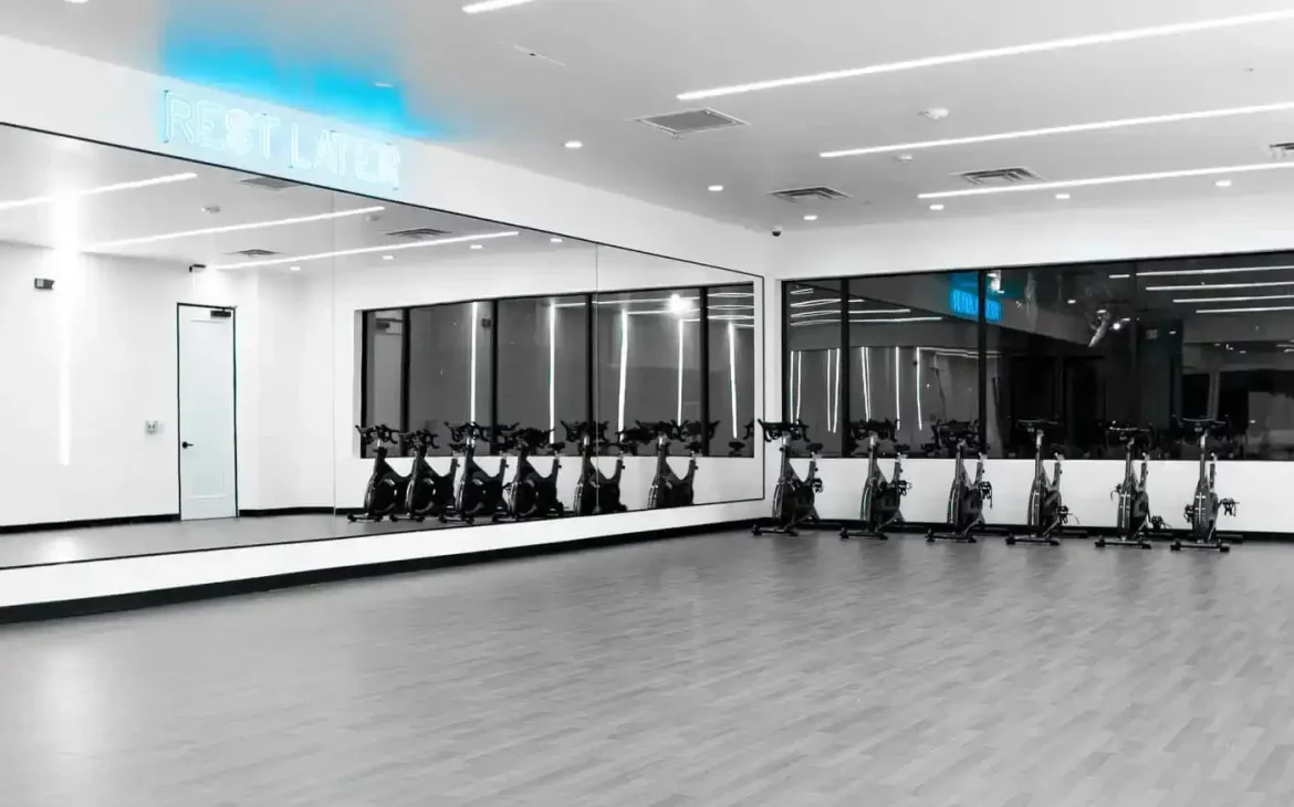 Alphaland Workout and Dance studio kitted with six exercise mechanics